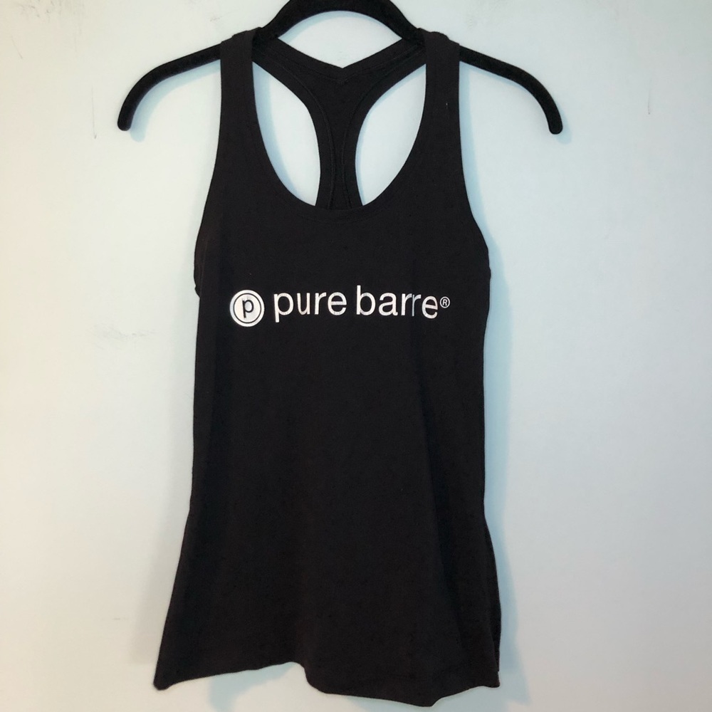 Lululemon Black Pure Barre Racer Back Tank Top Size 4